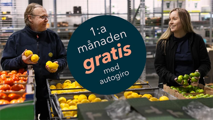 1:a månaden gratis med autogiro